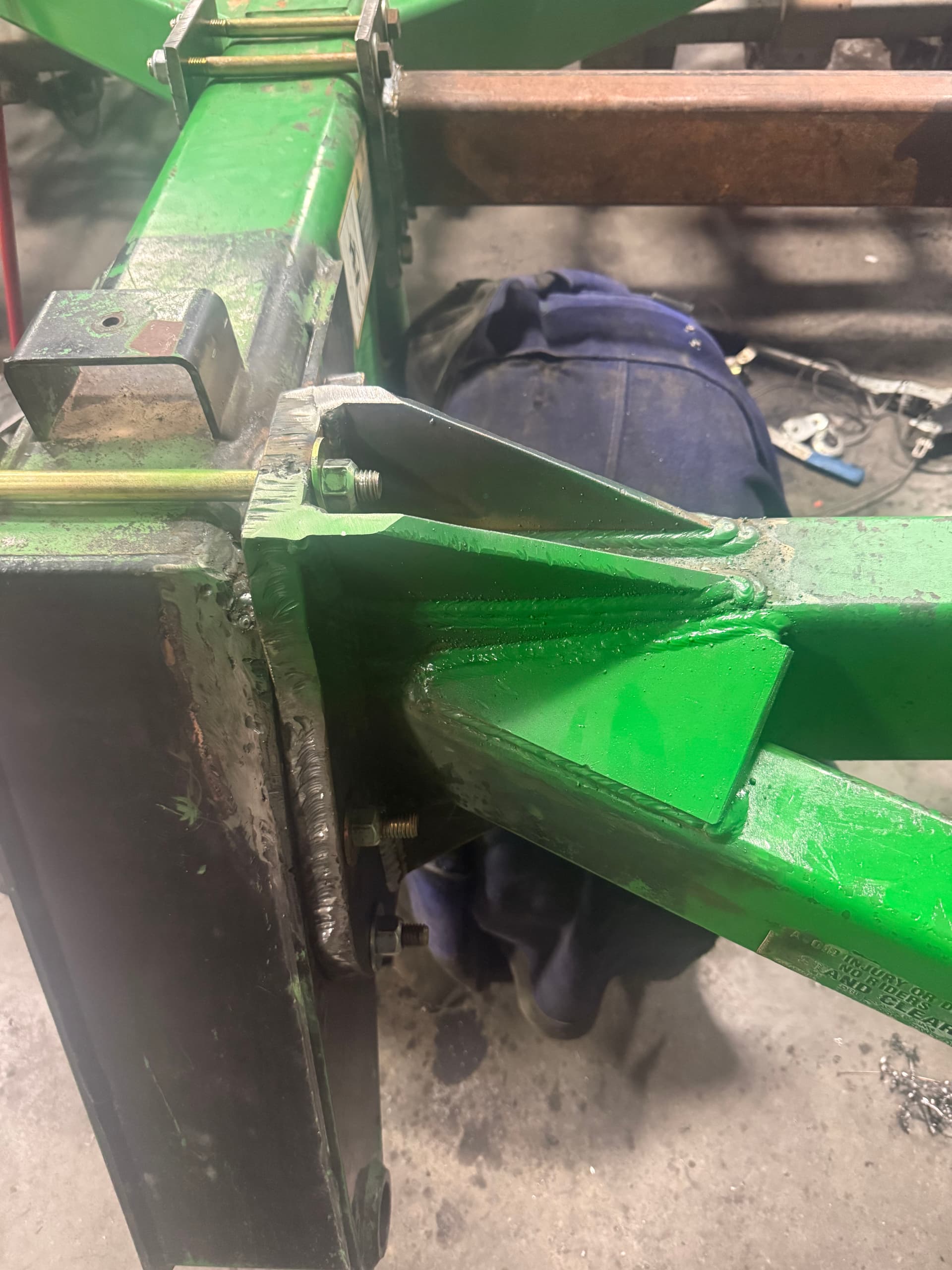 Gallery photos for Drill Tandem Hitch Repair and Reinforcement on a John Deere: Image #4