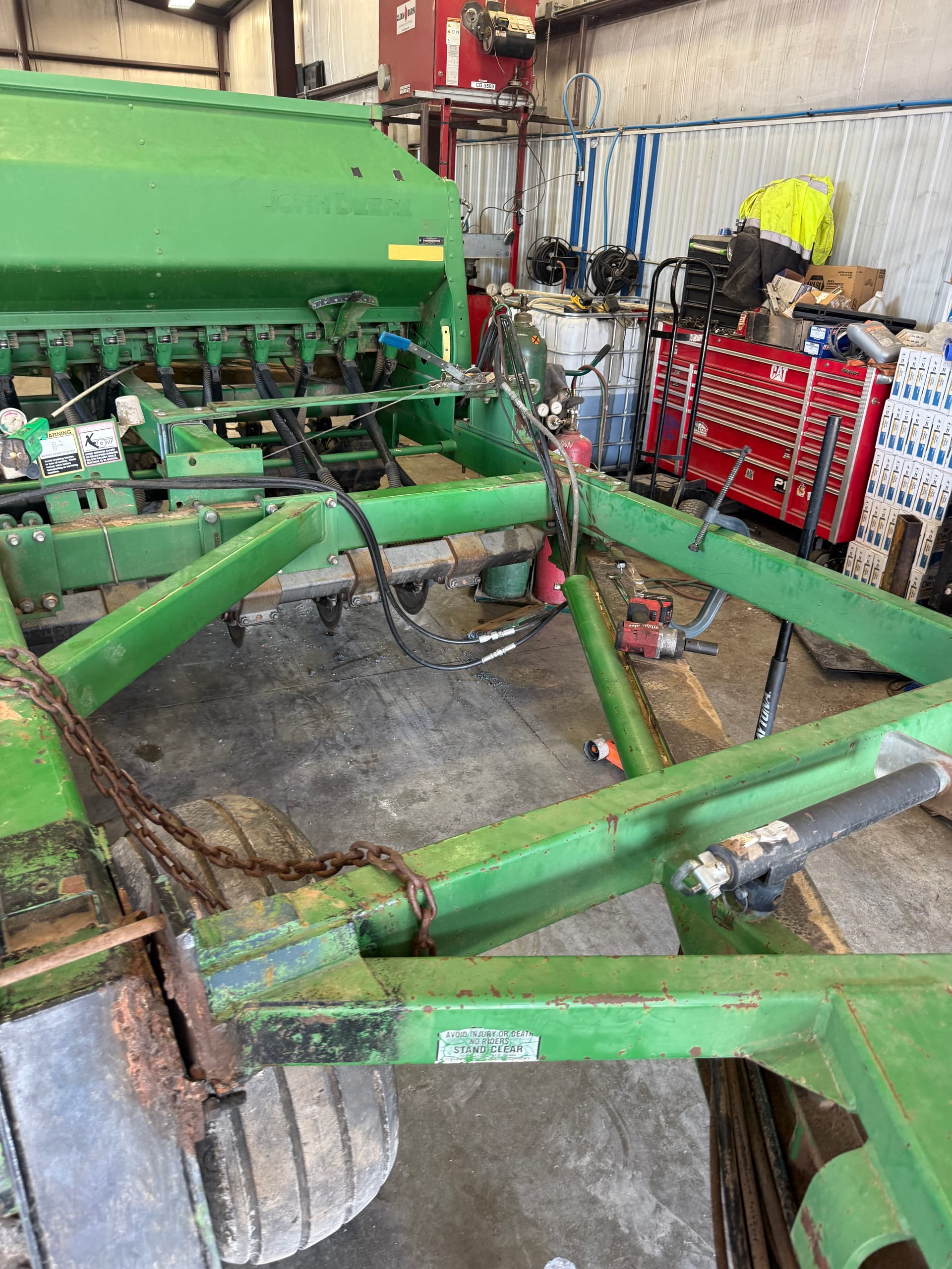 Gallery photos for Drill Tandem Hitch Repair and Reinforcement on a John Deere: Image #2