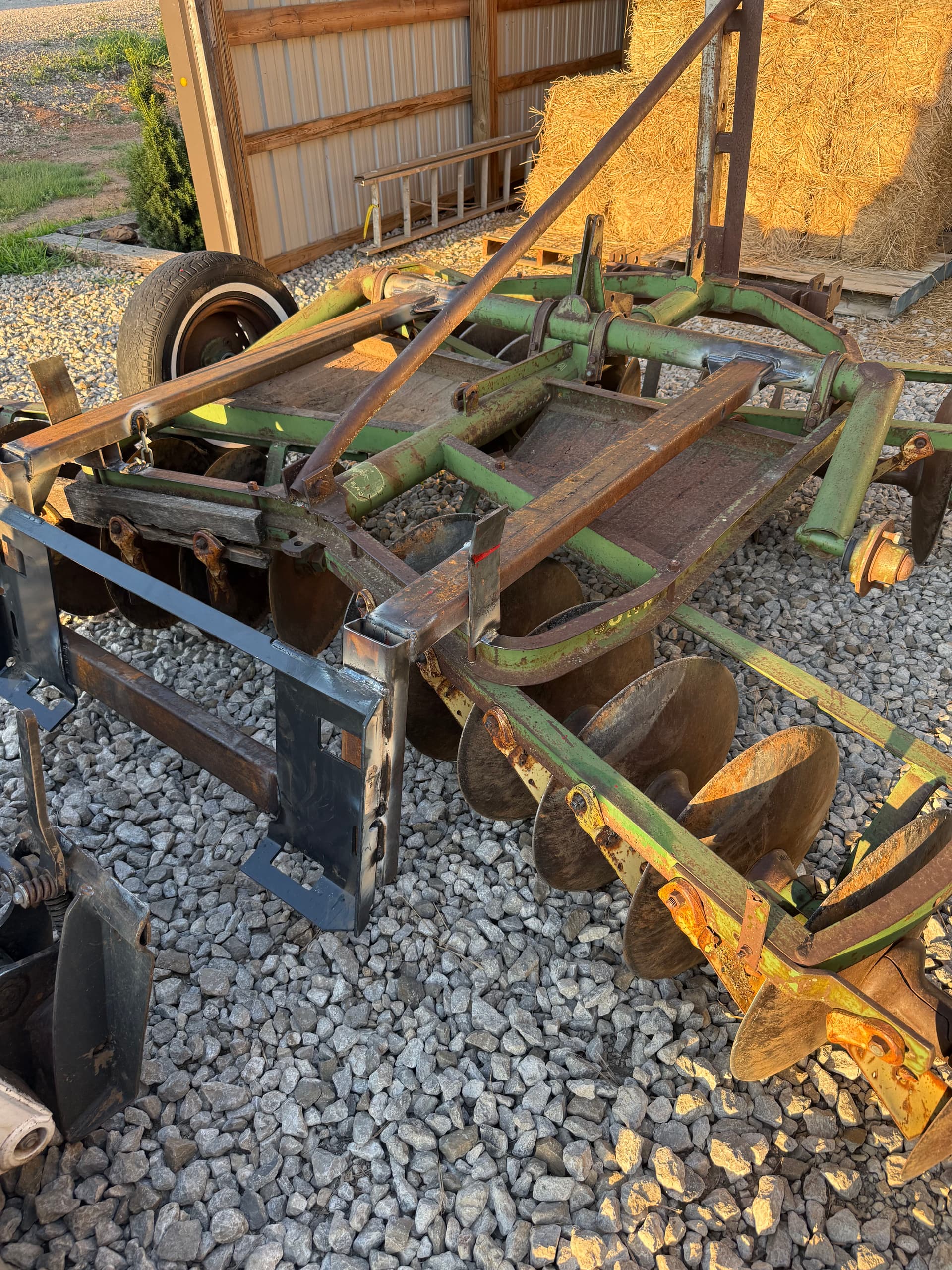 Gallery photos for Custom Skid Steer Plate Welded onto a John Deere Disc: Image #2