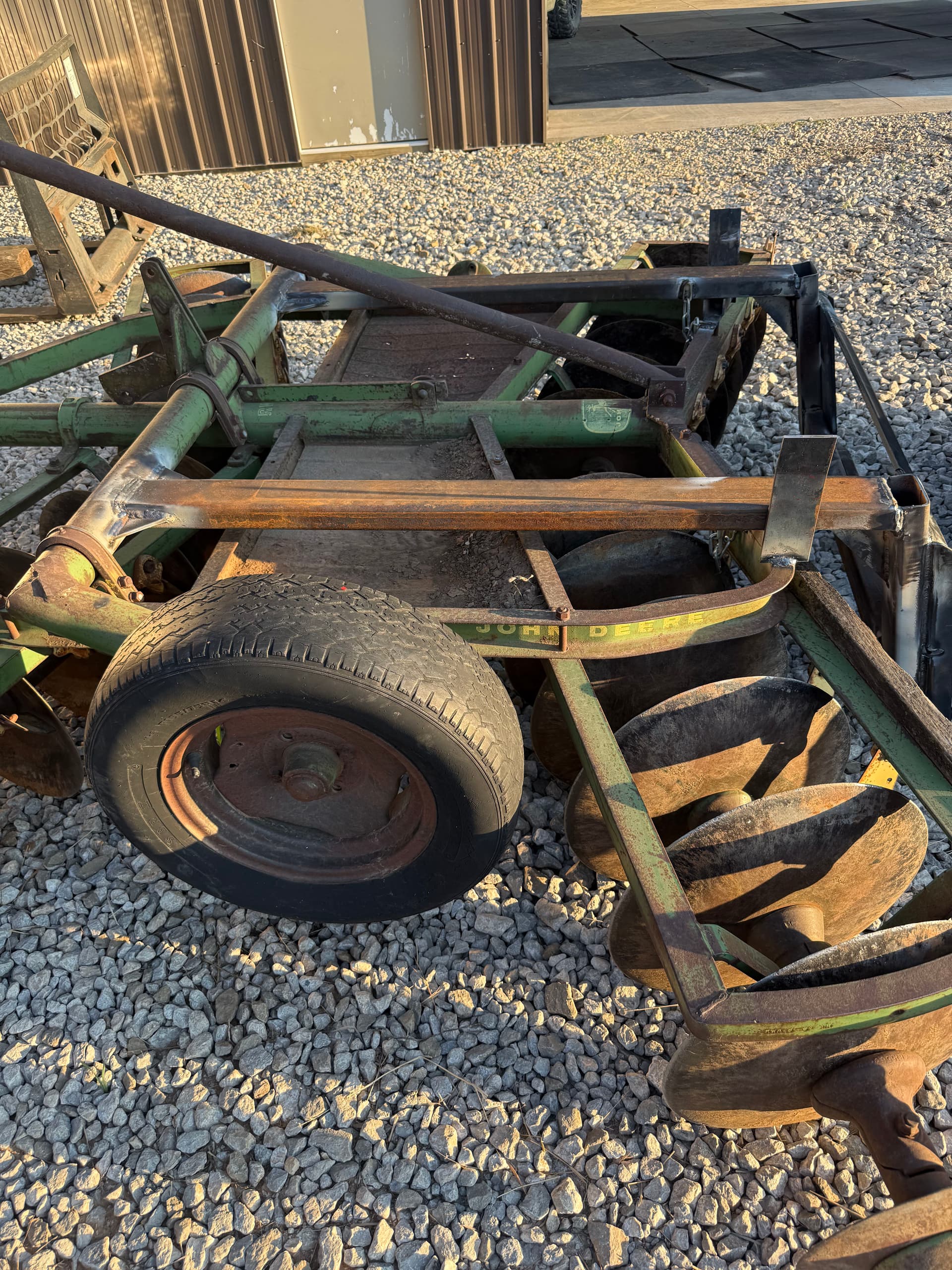 Gallery photos for Custom Skid Steer Plate Welded onto a John Deere Disc: Image #1